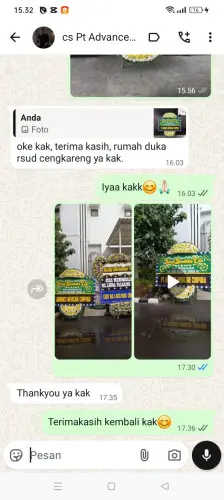 Testimonial Papan Bunga Pernikahan banyuwangi