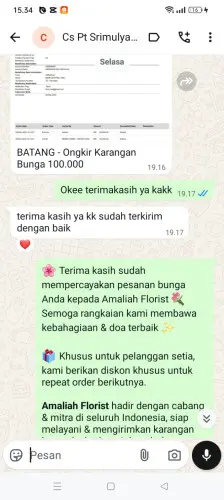 Testimonial Papan Bunga banyuwangi
