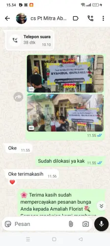 Testimonial Papan Bunga banyuwangi